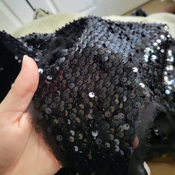 RACHEL RACHEL ROY Swing Sequin Dress Gown Black Size XS Party Formal - Picture 6 of 7